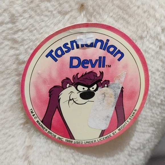NWT Tazmanian Devil 1987 Vintage Stuffed Toy Warner Bros